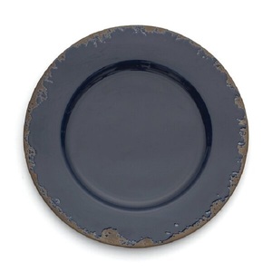 Plato de presentación decorativo de melamina de 13 pulgadas, dorado de lujo - Product Image 3