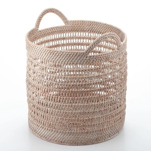 Juego de 2 Cestas Organizadoras Circulares de Mimbre Abierto, Ecológicas, Hechas a Mano, de Ratán Natural, Modernas y Multifuncionales, Hechas en Vietnam - Product Image 2