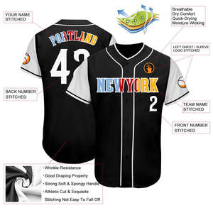 Custom <b>Baseball</b> Jersey Low MOQ Sublimation Sports Team Uniforms Breathable Quick Dry Plus Size Men Shirt - Product Image 5