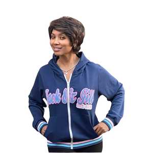 Jack and Jill Sweat-shirt à capuche zippé en chenille pour femme, sweat-shirt en polaire à fermeture éclair intégrale, streetwear décontracté, veste chaude à capuche, vêtement d'extérieur - Product Image 1