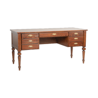 Bureau en bois traditionnel/bureau d'ordinateur avec tiroirs pour bureau à domicile