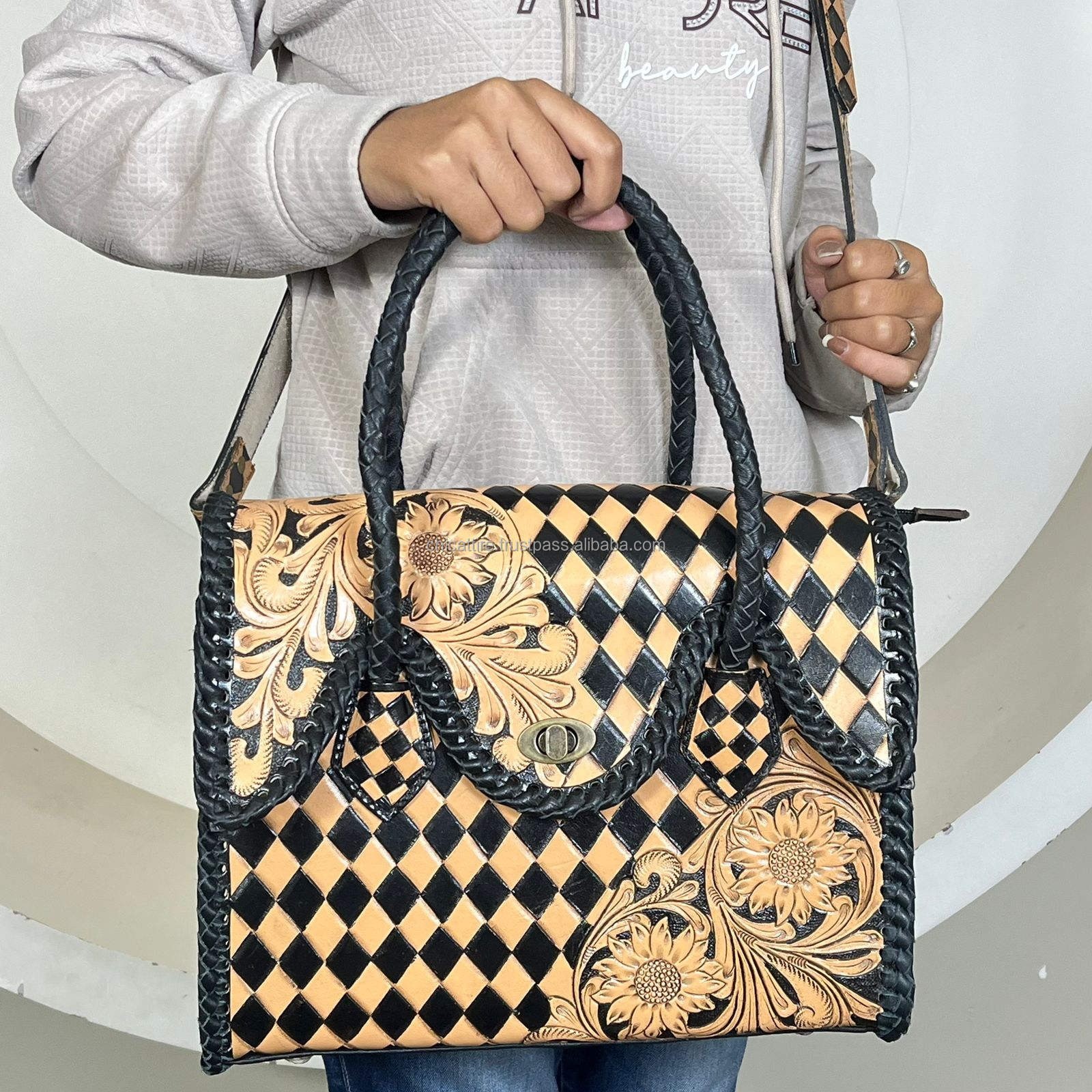 Black & Tan Checkered