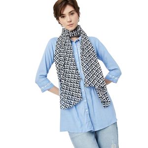 <b>Women</b>’s Lightweight Woven Cotton <b>Scarf</b> with Tassels Soft Breathable Travel Fashion Wrap - Product Image 2