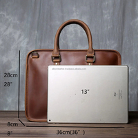 Sac à main pour ordinateur portable en cuir véritable, de qualité supérieure, vintage, durable, élégant, spacieux, prix d'usine en gros
