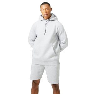 Ensemble de survêtement respirant pour homme, taille élastique, respirant, sweat-shirt à capuche et short de sport, en molleton de coton, vêtements d'hiver, fabriqué au Pakistan - Product Image 6