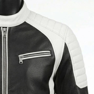 Men's PU Leather Fashionable <b>Jacket</b> Men's Motorcycle <b>Jacket</b> Quality Winter Thickened Warmth Leather <b>Jacket</b> - Product Image 6