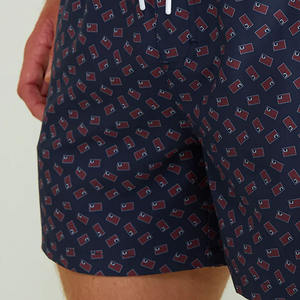 Pantalones Cortos de Playa para Hombre, Modelo Reciente, Estampados en Serigrafía, Cintura Elástica Media, Casuales, Logotipo Personalizado, 100% Poliéster, Transpirables, Antibacterianos - Product Image 4