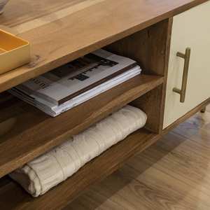 Soporte para TV Vandana Mira Pebble en madera de acacia y metal - Product Image 2