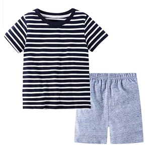 Ventes chaudes d'été, ensembles de vêtements pour enfants, différents designs, ensembles de vêtements pour bébés garçons, 2 pièces, t-shirt, vêtements pour enfants - Product Image 1