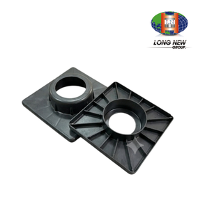 Soporte de Montaje para Tuberías de Plástico ABS/PP/PC Personalizado LONGNEW |   Placa Base Cuadrada Moldeada por Inyección con Brida - Product Image 2