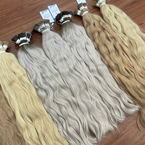Extensions de cheveux humains vietnamiens bruts à pointe en I en kératine, double épaisseur, cuticules alignées, vente en gros - Product Image 4