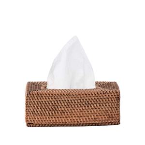 Exportación de grandes cantidades de cajas de pañuelos de ratán a precios asequibles - Product Image 1