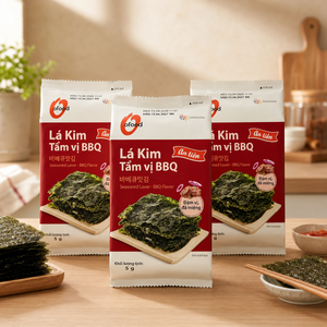 Wholesale O'Food | Korean-Style BBQ Roasted <b>Seaweed</b> <b>Snack</b> | Crispy Seasoned Laver| Ready-to-Eat Multipack | 5g - Product Image 1
