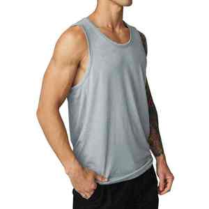 High Quality Men's Casual Tank <b>Top</b> Latest Arrival Fitness Clothing Breathable Knitted New Design Low MOQ Reasonable Price Sale - Product Image 5