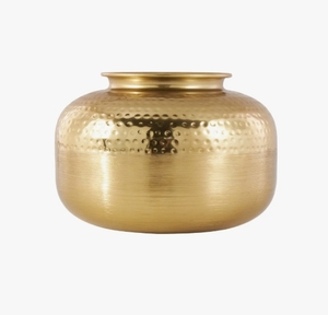 Jarrón Decorativo Minimalista de Metal con Acabado en Latón, Estilo Art Deco, Hecho a Mano, para Mesa, Centro de Mesa, Decoración del Hogar, Sala de Estar, Venta al por Mayor - Product Image 1