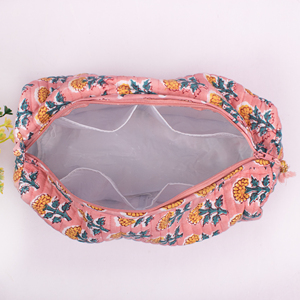 Juego de Bolsas de Maquillaje Multifuncionales con Estampado Artesanal, Ecológicas, Resistentes al Agua, de Gran Capacidad, Organizador de Cosméticos de Viaje - Product Image 5