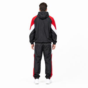 Custom OEM Wholesale Men's Windbreaker Tracksuit Set Nylon Lightweight Zipper Jacket Jogger Pants Sportswear Training <b>Outfit</b> Set - Product Image 2