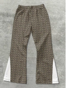 Pantalon de survêtement imprimé pour homme avec bande latérale, taille élastique et cordon de serrage, décontracté, respirant, en mélange de coton et élasthanne tricoté, idéal pour le printemps - Product Image 5
