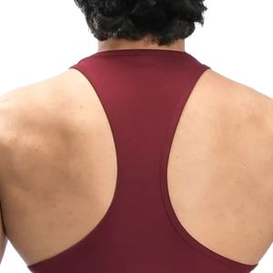 Camiseta Deportiva sin Mangas para Hombre, Color Borgoña, Estilo Racerback, Ligera, Informal, para Entrenamiento, Running, Gimnasio, Deporte, Ajustada - Product Image 4