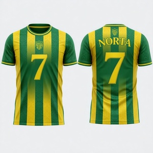 Pro Quality Custom Sublimation Football Jersey 100% Polyester with Player <b>Names</b> Club & League Team Uniform - Product Image 6