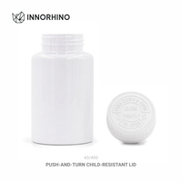 Bouteilles PET Premium/Amber 150ml/180ml 5oz/6oz avec bouchon CR pour emballage de pilules/capsules/gélules, emballage de compléments alimentaires OEM
