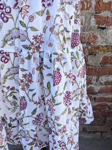 Vestido indio de algodón estampado a mano, 100% algodón, túnica con borlas bordadas, largo maxi, estilo casual, a precio de fábrica. - Product Image 3