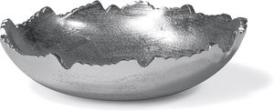 2025 moderno lujo plata Luna decorativa Metal rasgado martillado centro de mesa bandeja decorativa oro aluminio decoración del hogar artículo elegante - Product Image 6