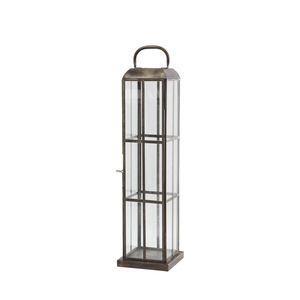 Wholesale Tall Thin Trending Style Metal Candle Holder <b>Lanterns</b> with Toughen Glass for Home Decorations - Product Image 2