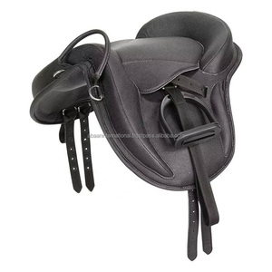 Selle de cheval de haute qualité pour l'équitation à dos nu, tissu synthétique, panneau moulé en PU avec poignée, selle disponible en prix de gros - Product Image 1