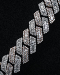 Collar de Cadena Cubana de Lujo con Moissanita, Plata 925, Joyería Geométrica Iced Out, Estilo Hip Hop, Unisex, Regalo de Moda - Product Image 2