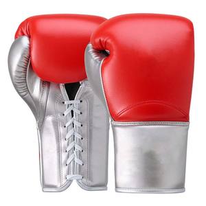 Gants de boxe en cuir véritable blancs pour adultes unisexes, avec logo personnalisé, prix de gros raisonnable, gants de boxe de compétition - Product Image 6