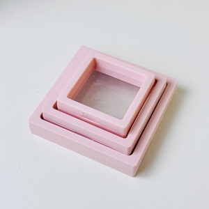 Boîte de présentation en plastique transparent carrée de style tendance, boîte de suspension en <span class=keywords><strong>film</strong></span> PE pour le rangement de bijoux, pour bagues, colliers, boucles d'oreilles - Product Image 1