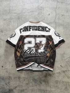 Camiseta Moderna para Hombre, Cuello en V, Transpirable, 100% Algodón, Logotipo Frontal con Estampado de Elementos de Chicago, Nueva Moda 2025, Estilo Casual Urbano - Product Image 6