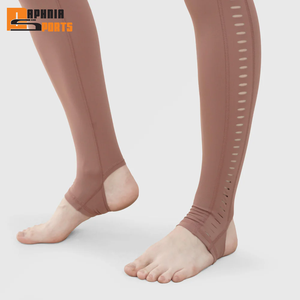 Leggings Deportivos de Cintura Alta para Mujer, con Logotipo Personalizado al por Mayor, para Gimnasio y Yoga, con Rasgaduras Laterales, Estilo Casual - Product Image 5