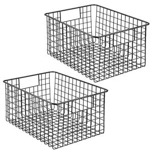 Wholesale Black Coated Countertop <b>Storage</b> <b>Basket</b> Metal Organizer Fruits and <b>Vegetable</b> <b>Storage</b> Kitchenware Metal <b>Basket</b> - Product Image 1