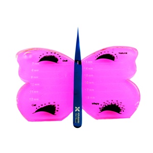 Durable Lash Extension Pallet Tray Holder Acrylic Lash Tiles Lash Strip Butterfly Shape Butterfly shape by KOUNAIN