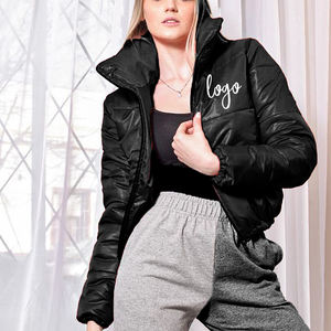 Ventes en gros de vestes matelassées décontractées pour femmes de haute qualité, manteau en coton, manteau d'hiver, vestes matelassées personnalisées pour femmes - Product Image 2