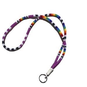 Custom Pattern Seed Beads Beaded <b>Lanyard</b> Neck Holder Eco Friendly Handmade Classic Portable Fashion Strap - Product Image 4
