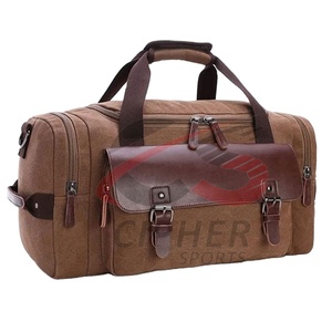 Nouveau style de sacs de sport en cuir de couleur unique imperméables Sports de plein air sacs de voyage en cuir personnalisés à vendre - Product Image 1