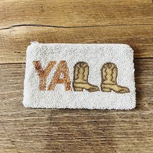 Bolso Personalizado Hecho a Mano con Cuentas de Vidrio Yesss, con Temática Deportiva, Base de Algodón Rectangular, para Fiestas y Moda - Product Image 2