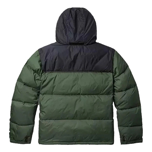Veste matelassée unisexe de luxe à capuche sans manches, style streetwear, imperméable, coupe-vent, épaisse, avec broderie, rembourrage en coton noir, en nylon pour l'hiver - Product Image 4