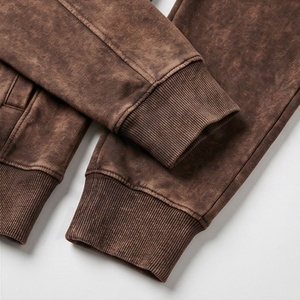 Ensemble de survêtement sportif pour homme avec logo personnalisé, style décontracté, en molleton technique, pantalon de jogging et sweat à capuche unisexe, marque privée - Product Image 6