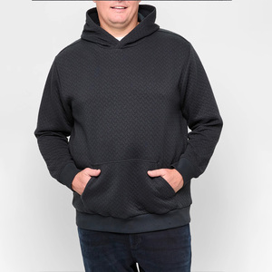 Sweat à capuche noir pour homme, mélange coton-polyester de haute qualité, molleton, impression personnalisée, respirant, séchage rapide, décontracté, OEM, vente en gros, hiver - Product Image 1
