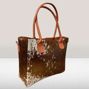 Sac fourre-tout en cuir véritable fait main de qualité supérieure avec broderie et fermeture éclair, style vintage pour femme, sac à bandoulière tendance pour le shopping LHTB-0088 - Product Image 2