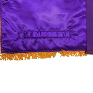 Delantales Masónicos Personalizados NESTA SPORTS, Azul y Blanco, con Bordado de Encaje, 14º Grado, Rito Escocés, Insignia de Cuero Premium con Pin - Product Image 5