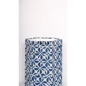 Cesto de Basura de Madera con Diseño Geométrico Ecológico Hecho a Mano, con Tapa Enrollable, Tipo Abierto, para el Hogar y la Cocina - Product Image 2