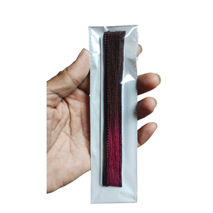 Ruban 100% Soie Pure 1 Mètre Emballage Vente au Détail Double Face Tissé Rose Noir Bordure Texturée pour Artisanat & Mode - Product Image 6