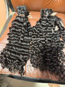 Raw Hair Natural Indian Wavy Hair <b>Extensions</b> No Tangle No Shedding 100% Raw Hair - Product Image 2