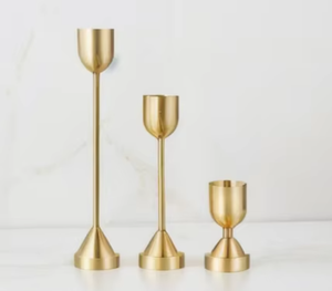 ACUBE INDUSTRIES Handmade Aluminum Pillar <b>Candle</b> Stand Durable <b>Large</b> Living Room Decor Christmas Modern Art Wedding - Product Image 2