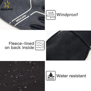 Guantes de Ciclismo para Hombre y Mujer, con Pantalla Táctil, Acolchados, Resistentes al Agua, al Viento y Antideslizantes para Correr, Andar en Bicicleta y Hacer Ejercicio - Product Image 2